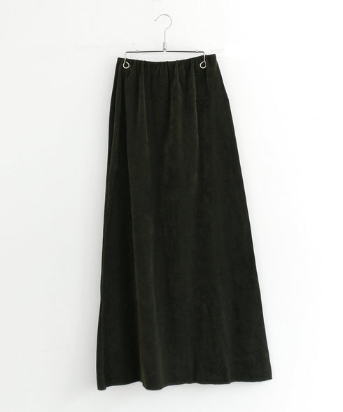 【coming soon】COTTON VELOUR LONG SKIRT