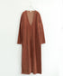 【coming soon】COTTON VELOUR DEEP V-NECK DRESS