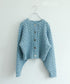 wool nep cable cardigan