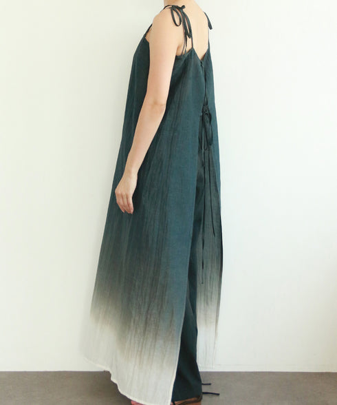 natural dye seersucker camisole dress