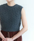 crochet double knit vest