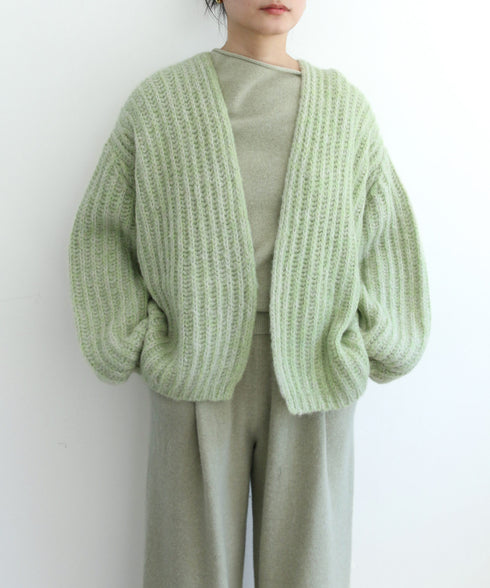 MIX MOHAIR CARDIGAN