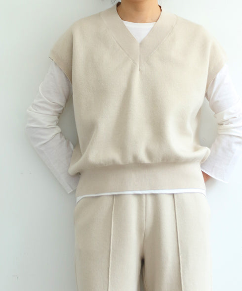 【8/28発売】COTTON SILK DOUBLEFACE VEST