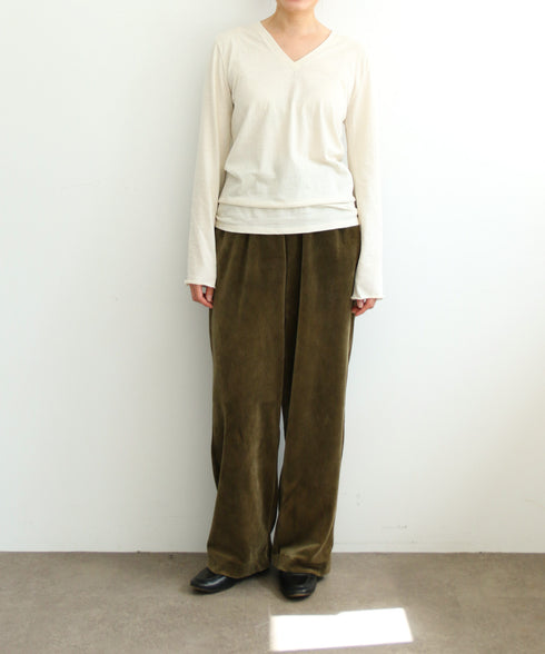 【coming soon】COTTON CASHMERE V-NECK T