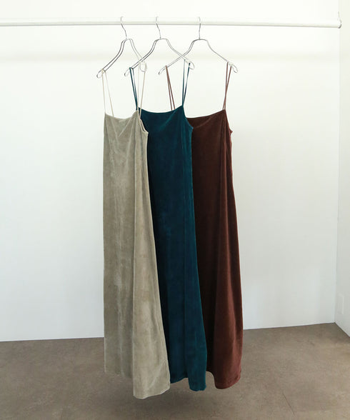 cotton velour camisole dress