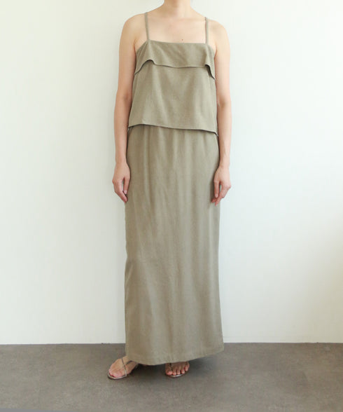 natural dye silk nep wrap camisole