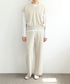 【8/28発売】COTTON SILK DOUBLEFACE PANTS