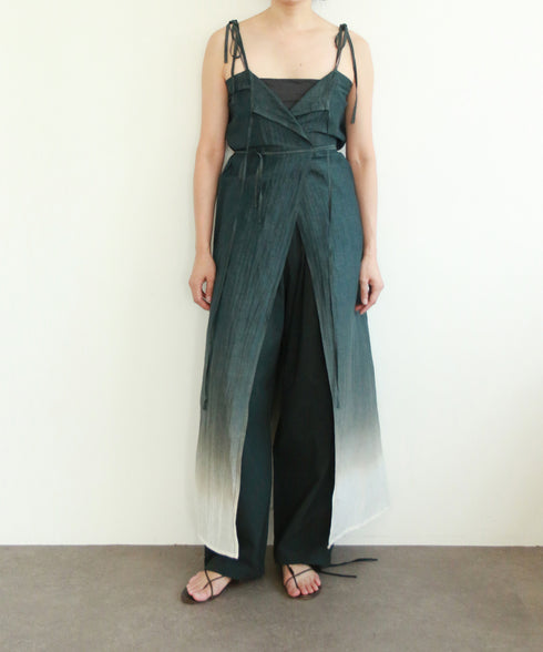 natural dye seersucker camisole dress