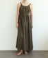 natural dye linen camisole dress