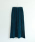 cotton velour long skirt