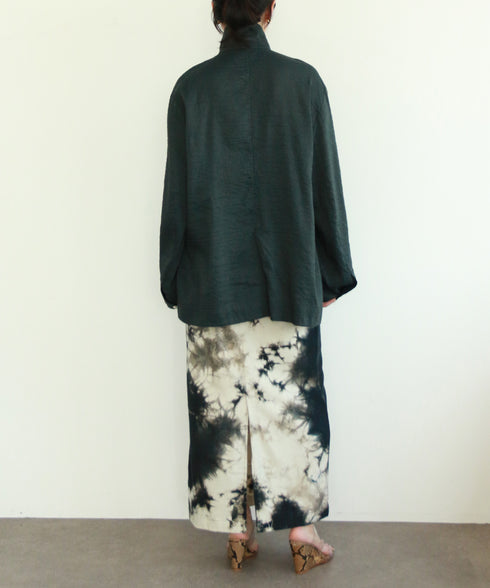 natural dye silk nep skirt