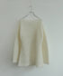 wool mohair cable boatneck top