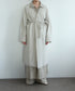 boiled wool long cardigan