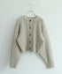 wool nep cable cardigan