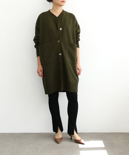 【8/28発売】COTTON SILK DOUBLEFACE LONG CARDIGAN