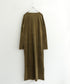 【coming soon】COTTON VELOUR DEEP V-NECK DRESS