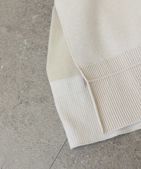 【8/28発売】COTTON SILK DOUBLEFACE HALF ZIP PULLOVER