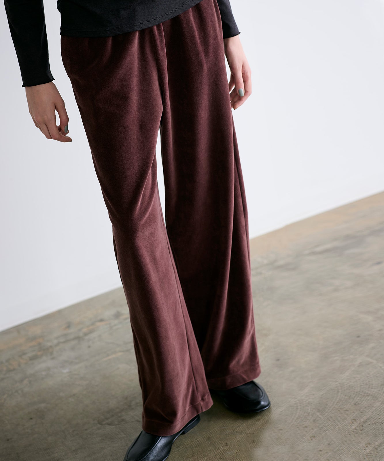 cotton velour wide pants – WALANCE OFFICIAL ONLINE SHOP