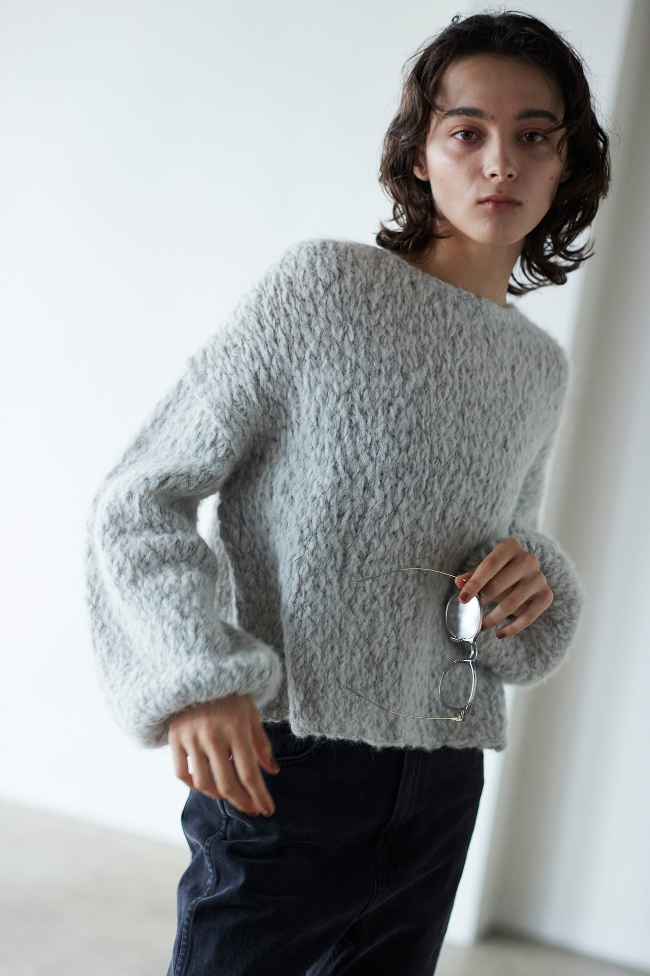 argue⭐︎ALPACA WOOL WIDE KNIT PULLOVER トップス
