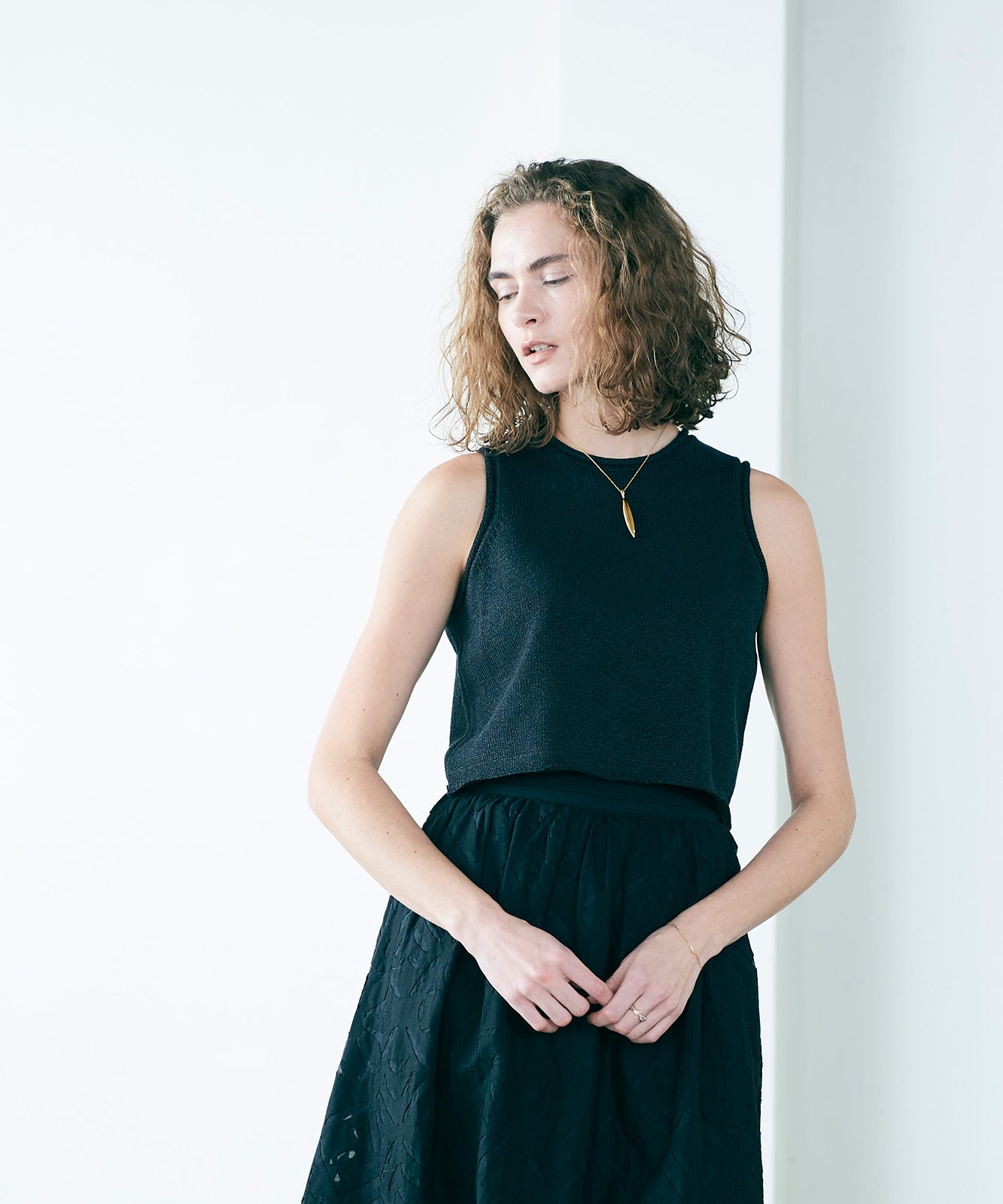 paper knit 2way top – WALANCE OFFICIAL ONLINE SHOP